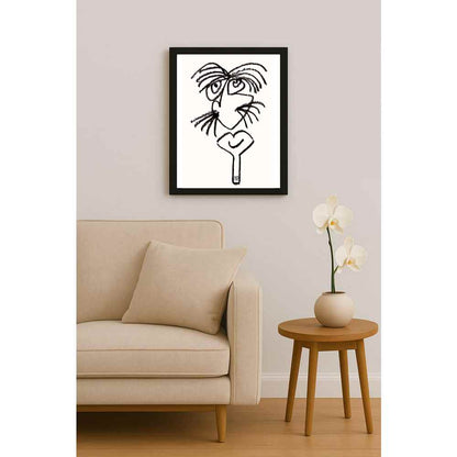 Nezih Danyal Tipler Kişiye Özel Sertifikalı Sınırlı Fine Art Karikatür Baskı NTP00060