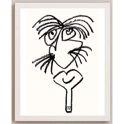 Nezih Danyal Tipler Kişiye Özel Sertifikalı Sınırlı Fine Art Karikatür Baskı NTP00060