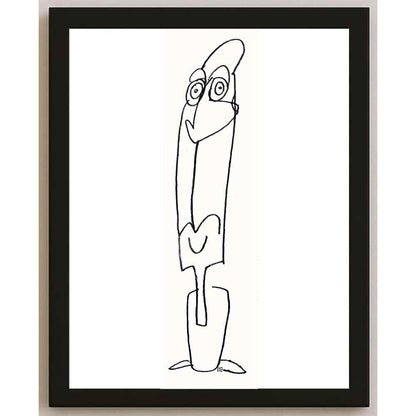 Nezih Danyal Tipler Kişiye Özel Sertifikalı Sınırlı Fine Art Karikatür Baskı NTP00061