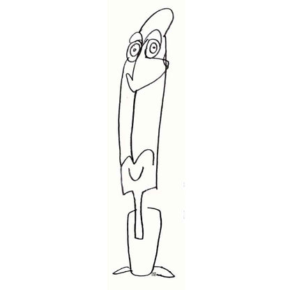 Nezih Danyal Tipler Kişiye Özel Sertifikalı Sınırlı Fine Art Karikatür Baskı NTP00061