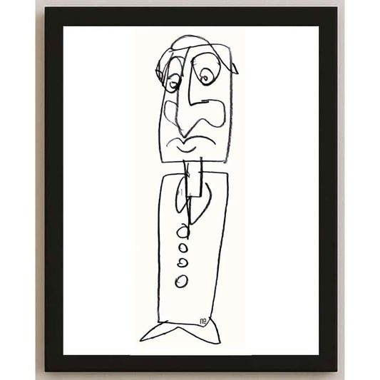 Nezih Danyal Tipler Kişiye Özel Sertifikalı Sınırlı Fine Art Karikatür Baskı NTP00062