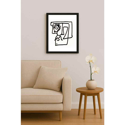 Nezih Danyal Tipler Kişiye Özel Sertifikalı Sınırlı Fine Art Karikatür Baskı NTP00077