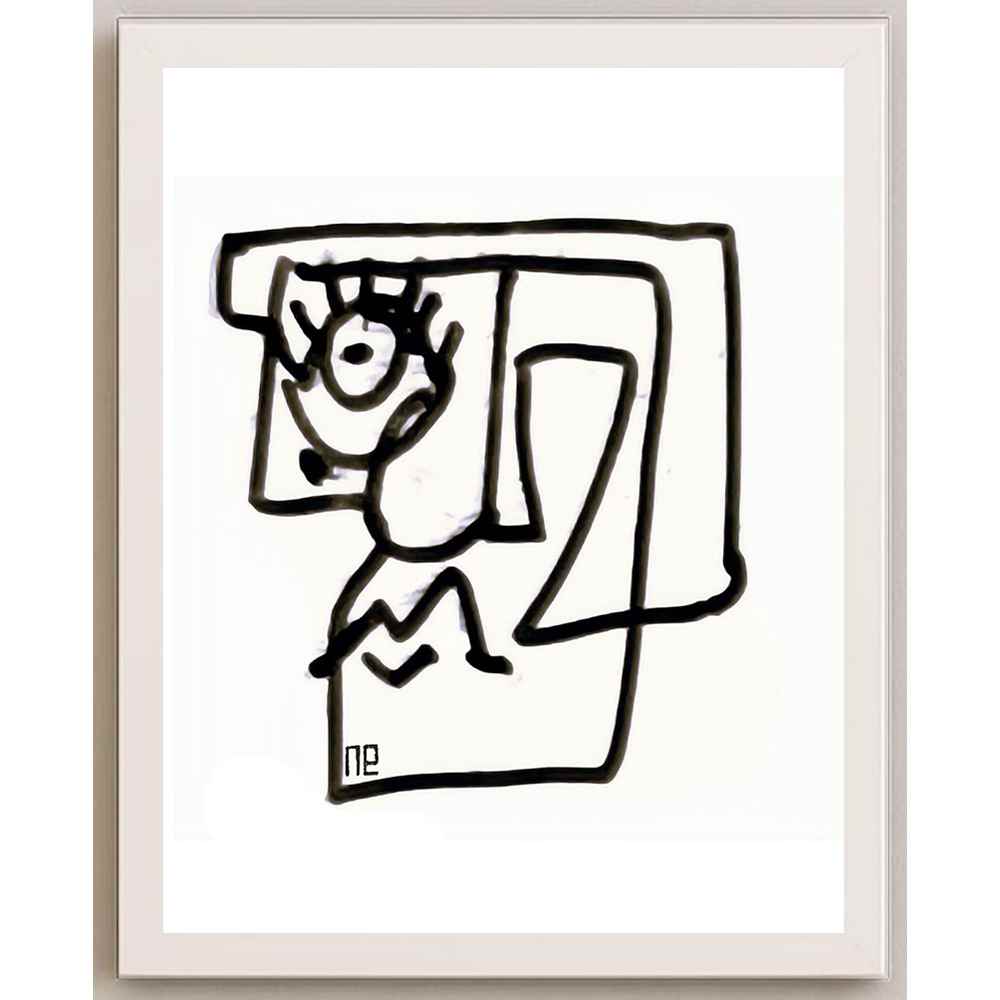 Nezih Danyal Tipler Kişiye Özel Sertifikalı Sınırlı Fine Art Karikatür Baskı NTP00077
