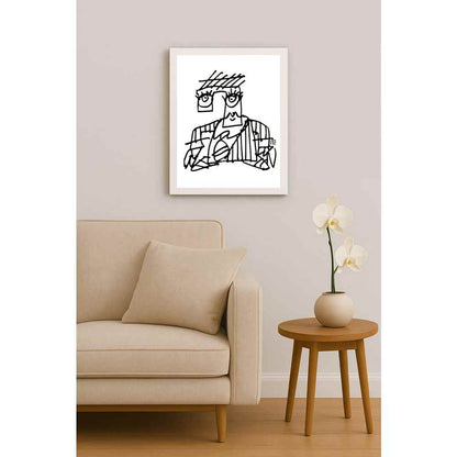 Nezih Danyal Tipler Kişiye Özel Sertifikalı Sınırlı Fine Art Karikatür Baskı NTP00082