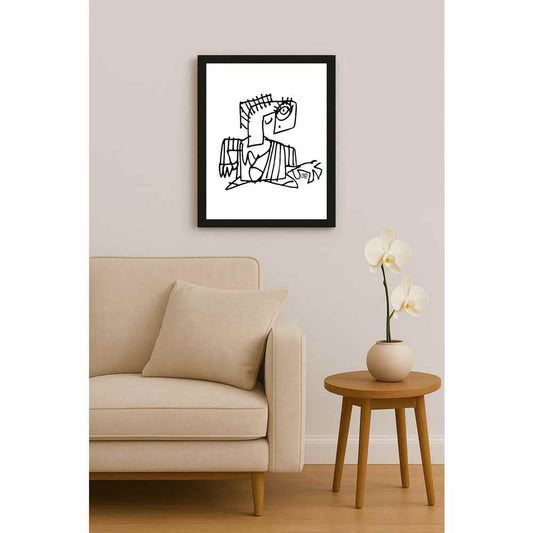 Nezih Danyal Tipler Kişiye Özel Sertifikalı Sınırlı Fine Art Karikatür Baskı NTP00083