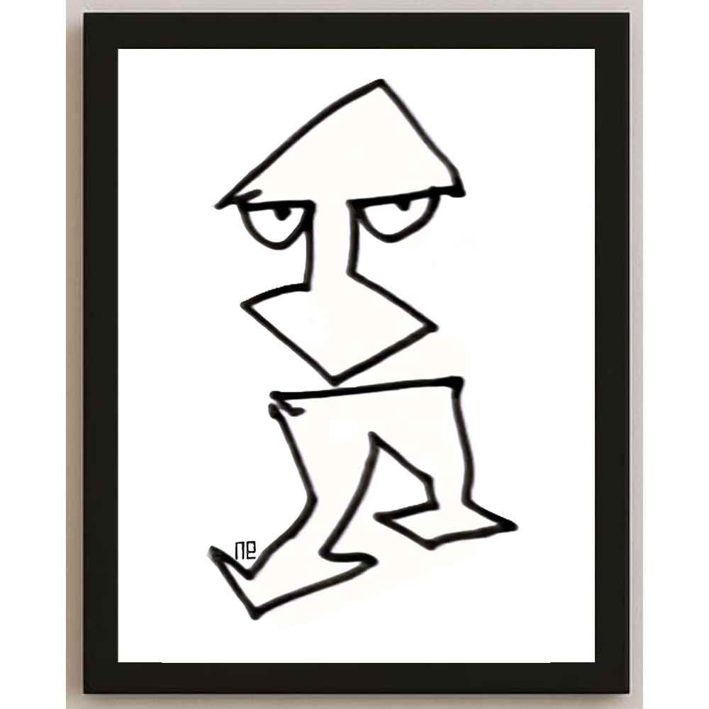 Nezih Danyal Tipler Kişiye Özel Sertifikalı Sınırlı Fine Art Karikatür Baskı NTP00085