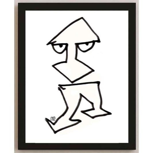 Nezih Danyal Tipler Kişiye Özel Sertifikalı Sınırlı Fine Art Karikatür Baskı NTP00085