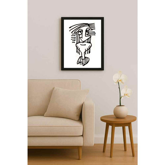 Nezih Danyal Tipler Kişiye Özel Sertifikalı Sınırlı Fine Art Karikatür Baskı NTP00086