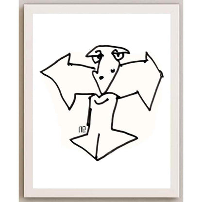 Nezih Danyal Tipler Kişiye Özel Sertifikalı Sınırlı Fine Art Karikatür Baskı NTP00089