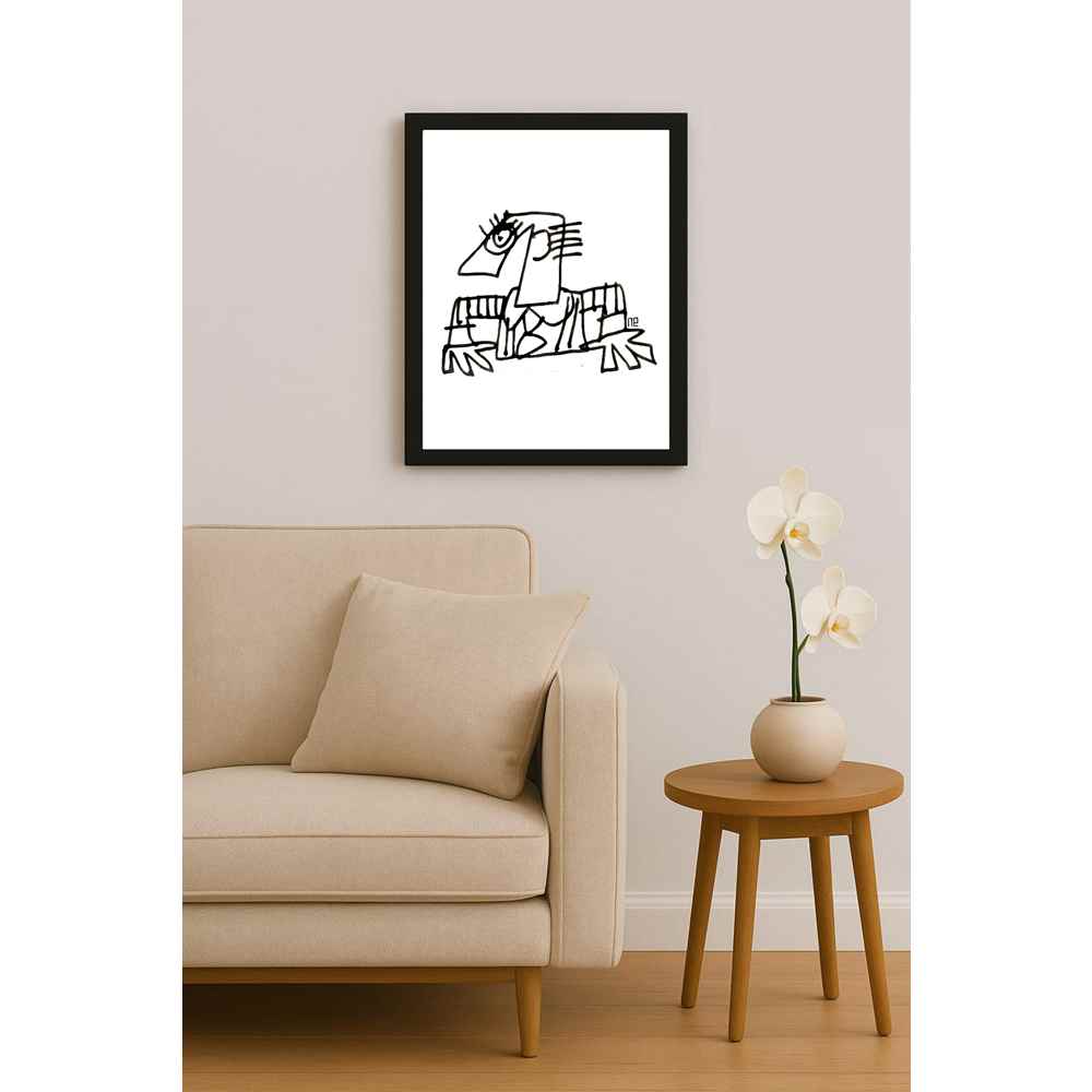 Nezih Danyal Tipler Kişiye Özel Sertifikalı Sınırlı Fine Art Karikatür Baskı NTP00090