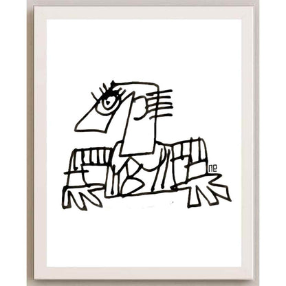 Nezih Danyal Tipler Kişiye Özel Sertifikalı Sınırlı Fine Art Karikatür Baskı NTP00090