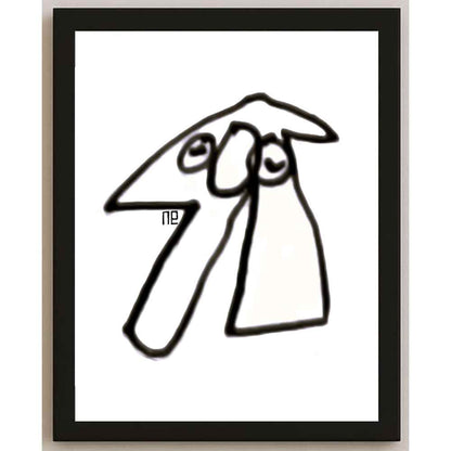 Nezih Danyal Tipler Kişiye Özel Sertifikalı Sınırlı Fine Art Karikatür Baskı NTP00092