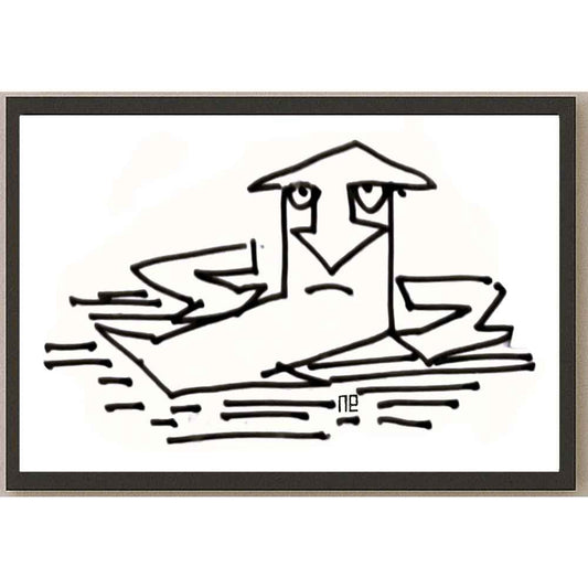 Nezih Danyal Tipler Kişiye Özel Sertifikalı Sınırlı Fine Art Karikatür Baskı NTP00093