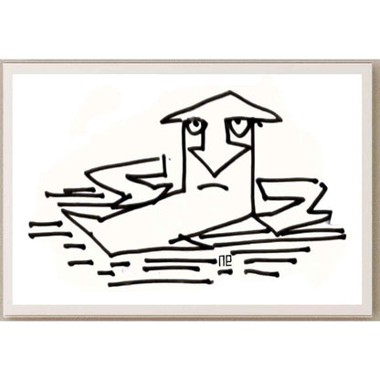 Nezih Danyal Tipler Kişiye Özel Sertifikalı Sınırlı Fine Art Karikatür Baskı NTP00093