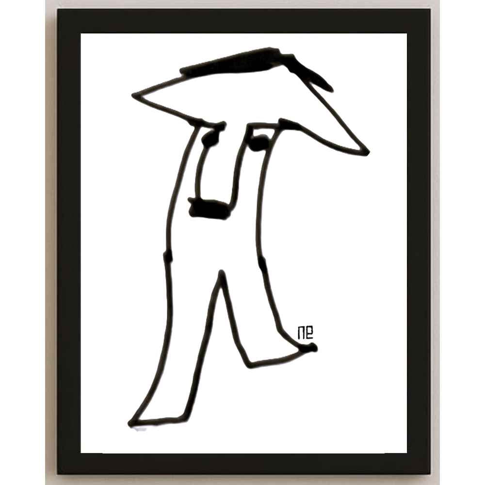 Nezih Danyal Tipler Kişiye Özel Sertifikalı Sınırlı Fine Art Karikatür Baskı NTP00094