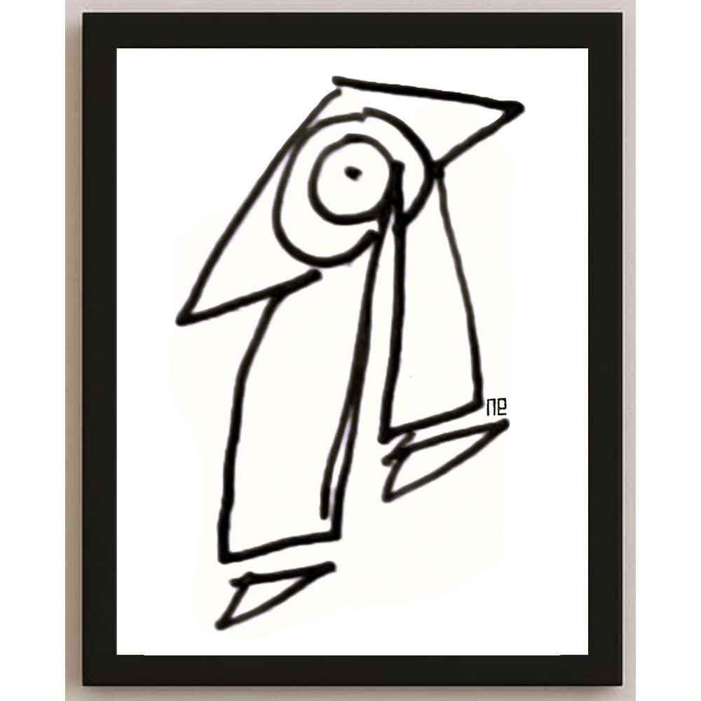 Nezih Danyal Tipler Kişiye Özel Sertifikalı Sınırlı Fine Art Karikatür Baskı NTP00097