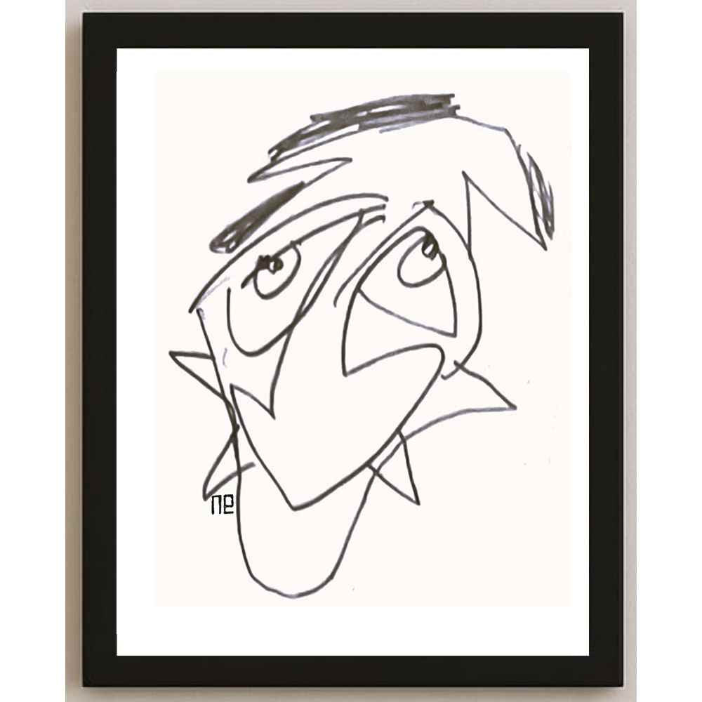 Nezih Danyal Tipler Kişiye Özel Sertifikalı Sınırlı Fine Art Karikatür Baskı NTP00100