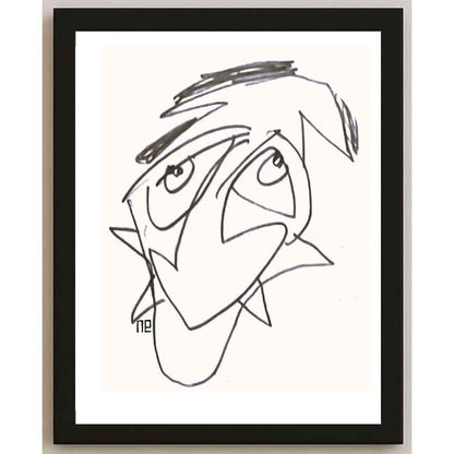 Nezih Danyal Tipler Kişiye Özel Sertifikalı Sınırlı Fine Art Karikatür Baskı NTP00100
