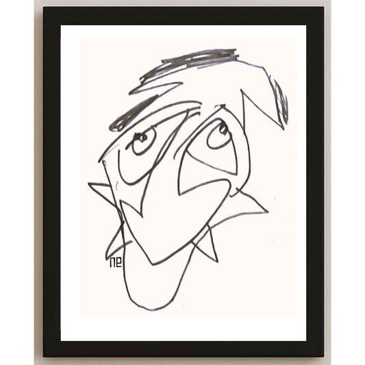 Nezih Danyal Tipler Kişiye Özel Sertifikalı Sınırlı Fine Art Karikatür Baskı NTP00100