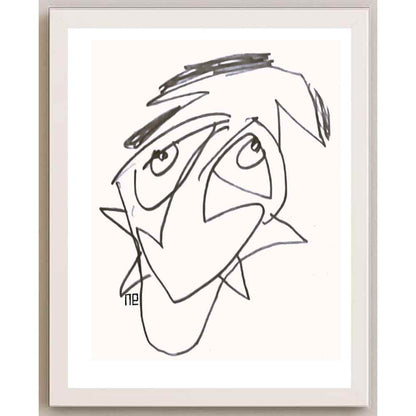 Nezih Danyal Tipler Kişiye Özel Sertifikalı Sınırlı Fine Art Karikatür Baskı NTP00100