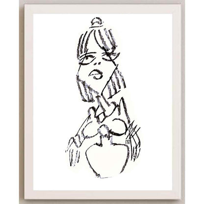 Nezih Danyal Tipler Kişiye Özel Sertifikalı Sınırlı Fine Art Karikatür Baskı NTP00101