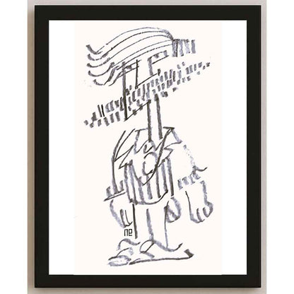 Nezih Danyal Tipler Kişiye Özel Sertifikalı Sınırlı Fine Art Karikatür Baskı NTP00102