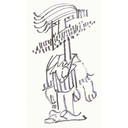 Nezih Danyal Tipler Kişiye Özel Sertifikalı Sınırlı Fine Art Karikatür Baskı NTP00102