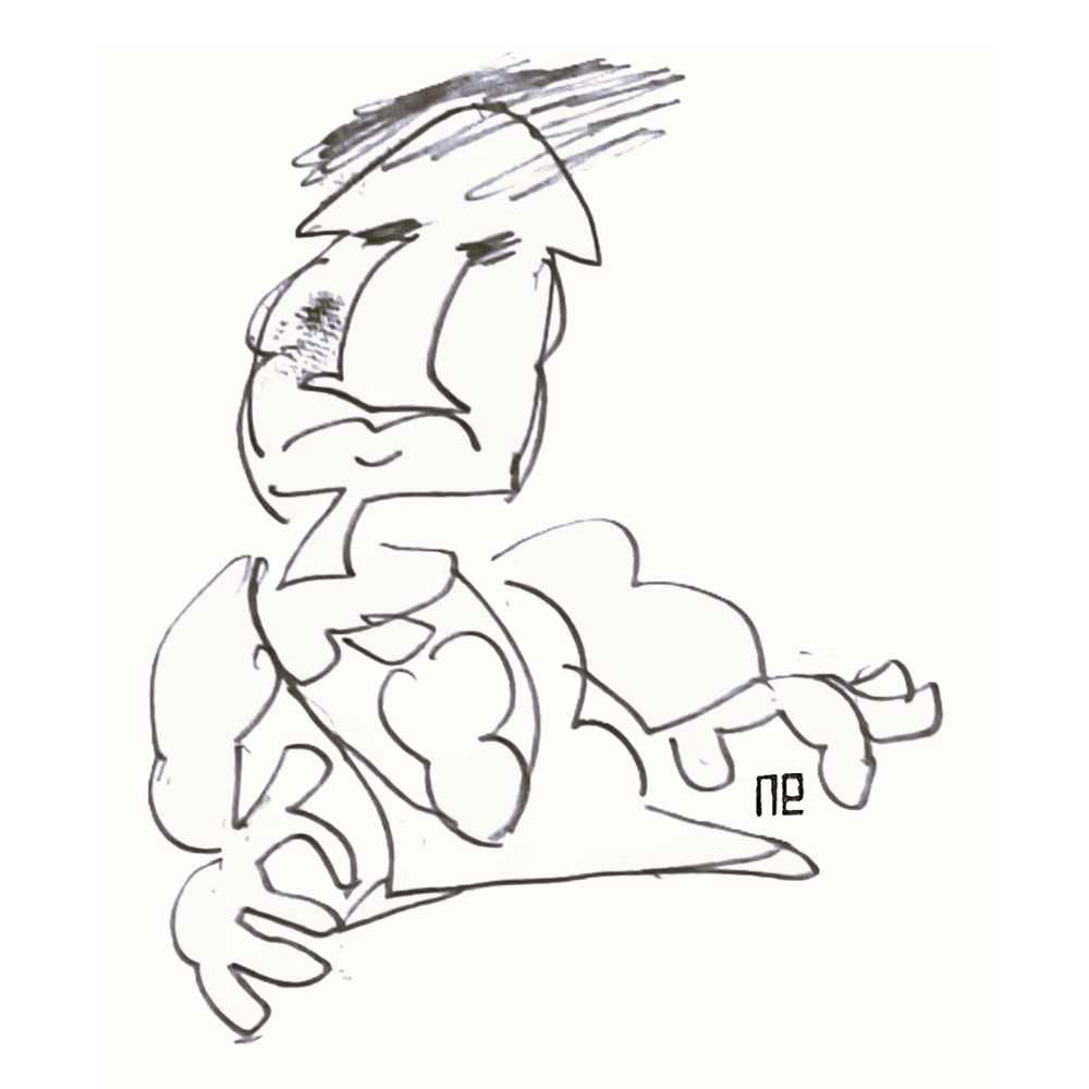 Nezih Danyal Tipler Kişiye Özel Sertifikalı Sınırlı Fine Art Karikatür Baskı NTP00103