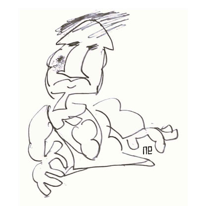 Nezih Danyal Tipler Kişiye Özel Sertifikalı Sınırlı Fine Art Karikatür Baskı NTP00103