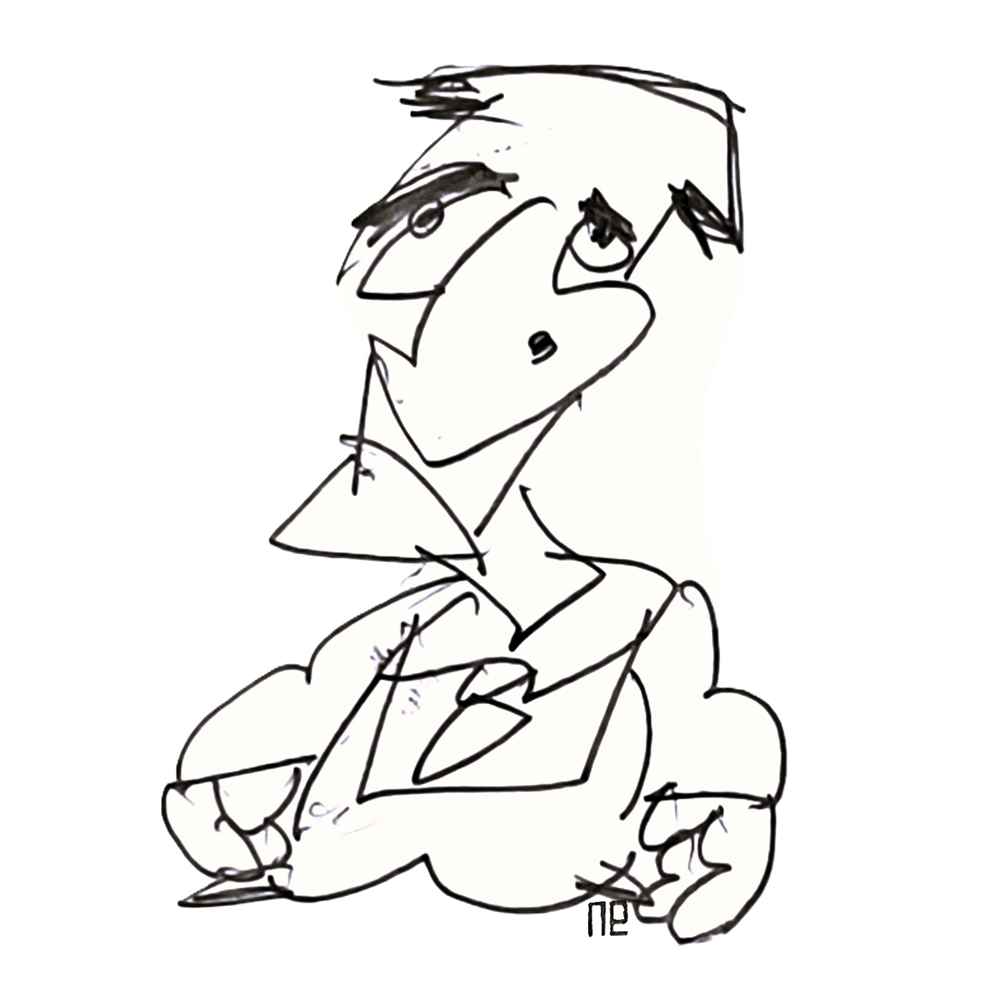 Nezih Danyal Tipler Kişiye Özel Sertifikalı Sınırlı Fine Art Karikatür Baskı NTP00107