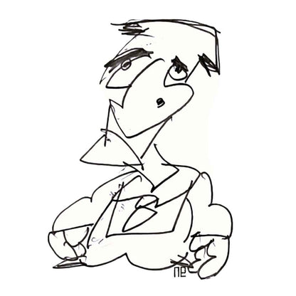 Nezih Danyal Tipler Kişiye Özel Sertifikalı Sınırlı Fine Art Karikatür Baskı NTP00107