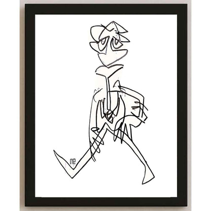 Nezih Danyal Tipler Kişiye Özel Sertifikalı Sınırlı Fine Art Karikatür Baskı NTP00108
