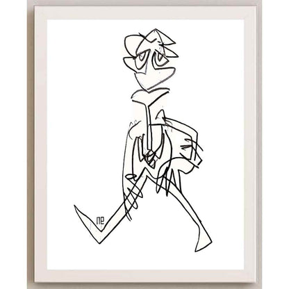 Nezih Danyal Tipler Kişiye Özel Sertifikalı Sınırlı Fine Art Karikatür Baskı NTP00108