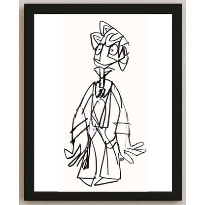 Nezih Danyal Tipler Kişiye Özel Sertifikalı Sınırlı Fine Art Karikatür Baskı NTP00110