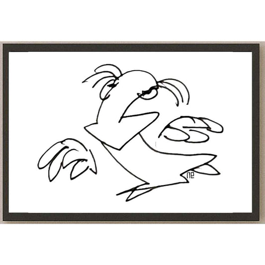 Nezih Danyal Tipler Kişiye Özel Sertifikalı Sınırlı Fine Art Karikatür Baskı NTP00111