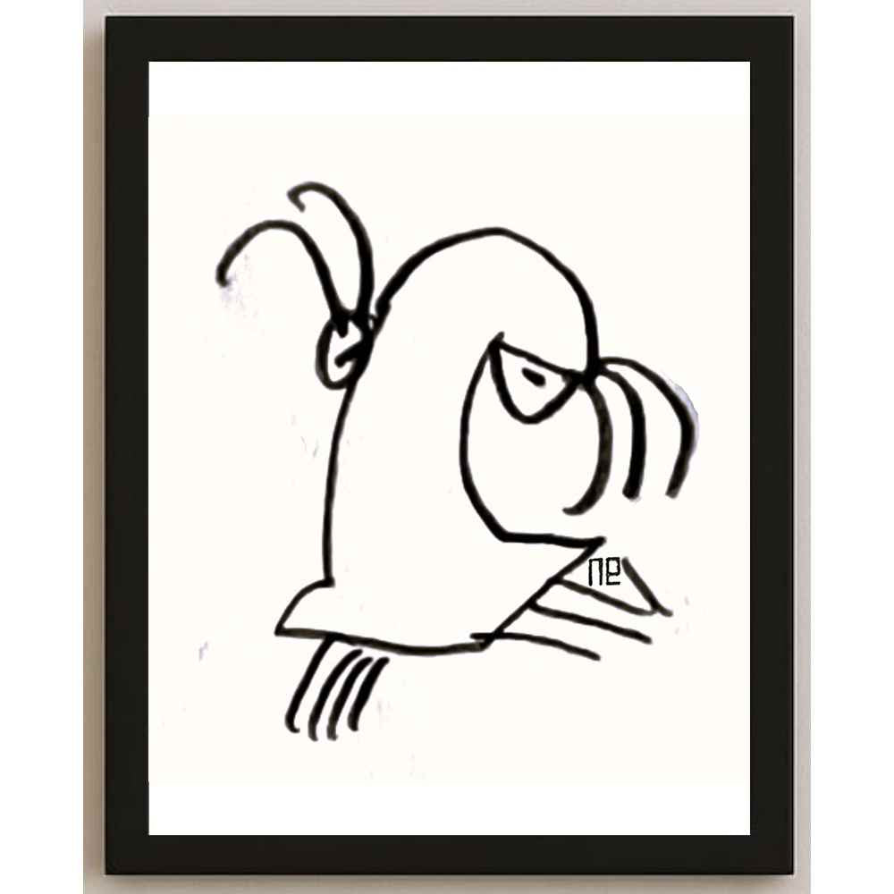 Nezih Danyal Tipler Kişiye Özel Sertifikalı Sınırlı Fine Art Karikatür Baskı NTP00118
