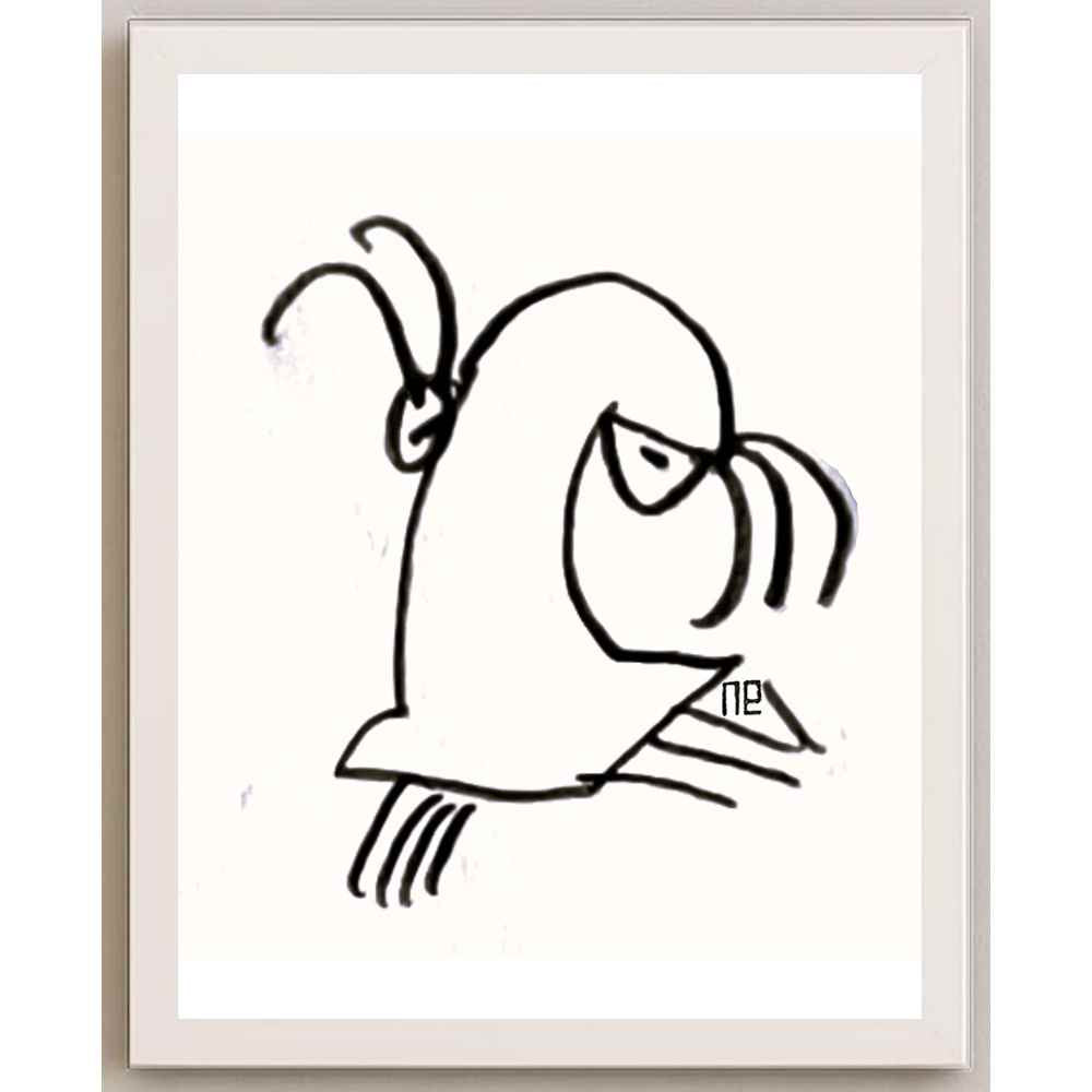 Nezih Danyal Tipler Kişiye Özel Sertifikalı Sınırlı Fine Art Karikatür Baskı NTP00118
