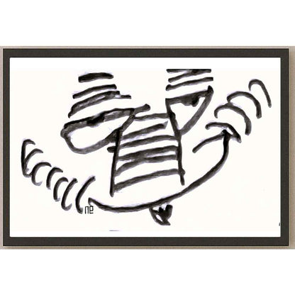 Nezih Danyal Tipler Kişiye Özel Sertifikalı Sınırlı Fine Art Karikatür Baskı NTP00123