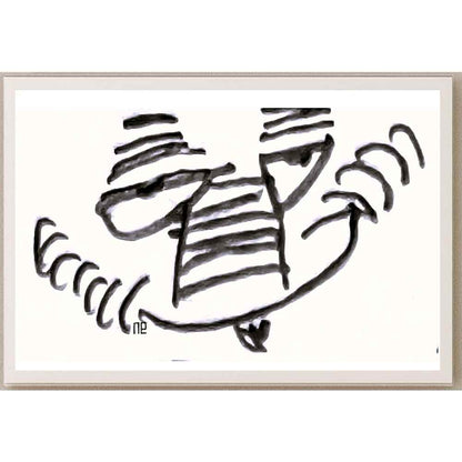 Nezih Danyal Tipler Kişiye Özel Sertifikalı Sınırlı Fine Art Karikatür Baskı NTP00123