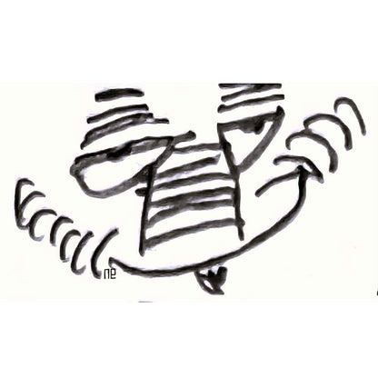 Nezih Danyal Tipler Kişiye Özel Sertifikalı Sınırlı Fine Art Karikatür Baskı NTP00123