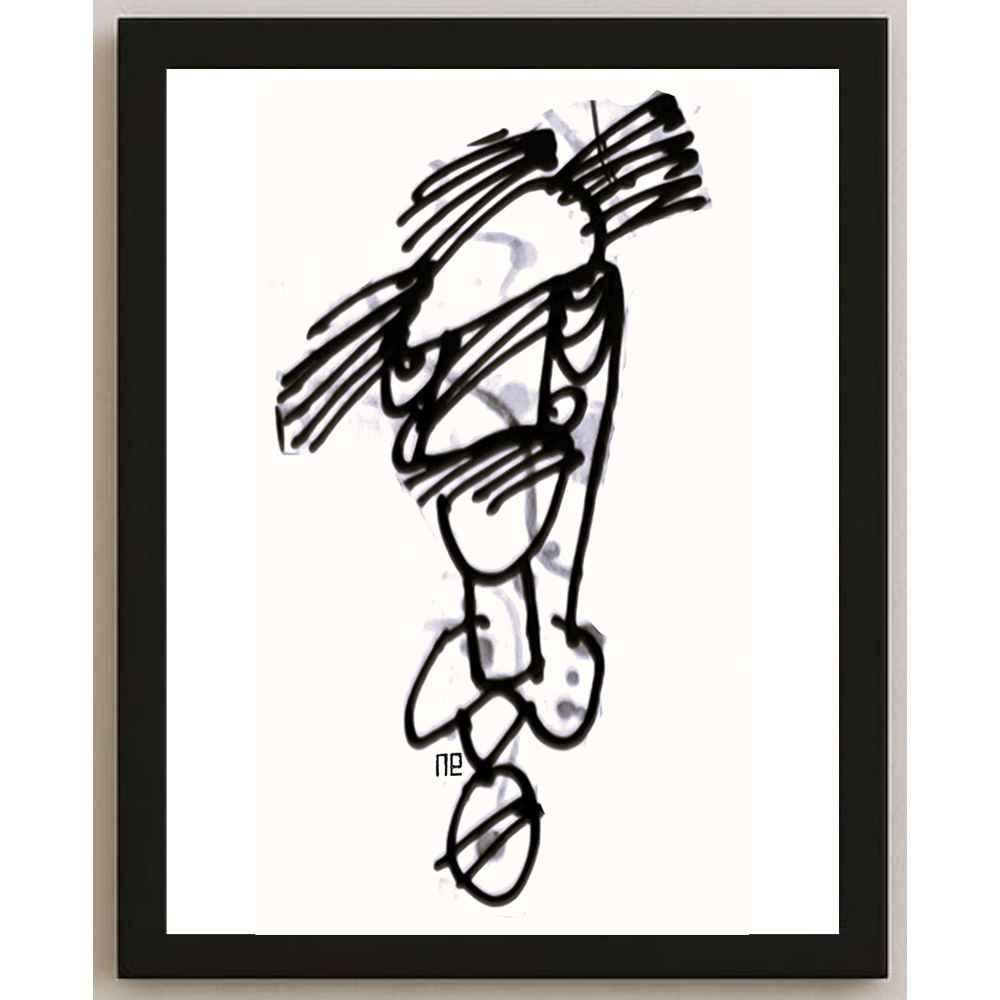 Nezih Danyal Tipler Kişiye Özel Sertifikalı Sınırlı Fine Art Karikatür Baskı NTP00125