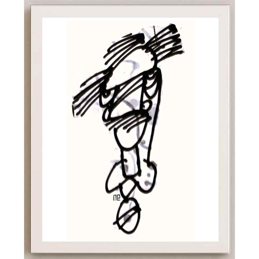 Nezih Danyal Tipler Kişiye Özel Sertifikalı Sınırlı Fine Art Karikatür Baskı NTP00125