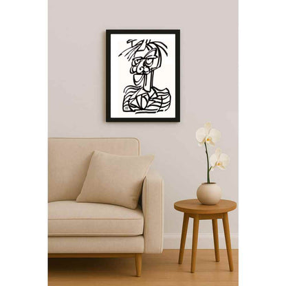 Nezih Danyal Tipler Kişiye Özel Sertifikalı Sınırlı Fine Art Karikatür Baskı NTP00126