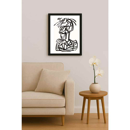 Nezih Danyal Tipler Kişiye Özel Sertifikalı Sınırlı Fine Art Karikatür Baskı NTP00126