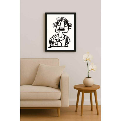 Nezih Danyal Tipler Kişiye Özel Sertifikalı Sınırlı Fine Art Karikatür Baskı NTP00127