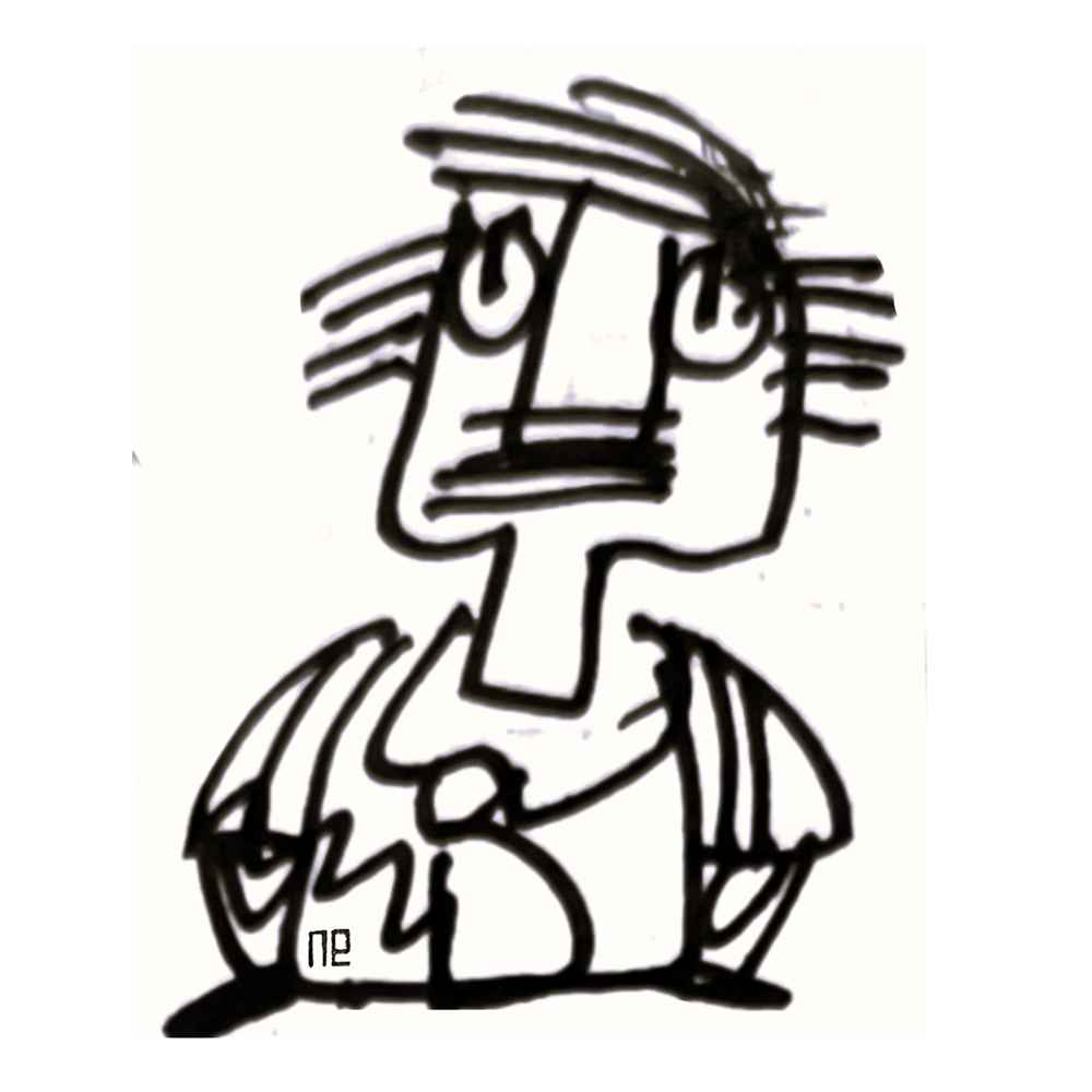 Nezih Danyal Tipler Kişiye Özel Sertifikalı Sınırlı Fine Art Karikatür Baskı NTP00127