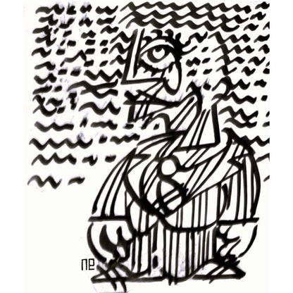 Nezih Danyal Tipler Kişiye Özel Sertifikalı Sınırlı Fine Art Karikatür Baskı NTP00128