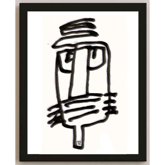 Nezih Danyal Tipler Kişiye Özel Sertifikalı Sınırlı Fine Art Karikatür Baskı NTP00131