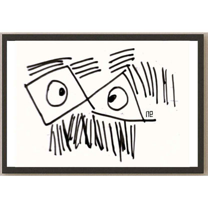 Nezih Danyal Tipler Kişiye Özel Sertifikalı Sınırlı Fine Art Karikatür Baskı NTP00133