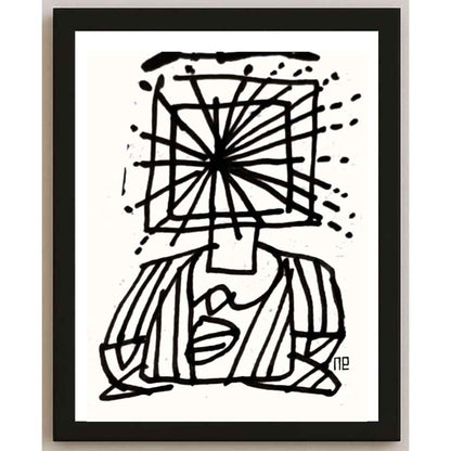 Nezih Danyal Tipler Kişiye Özel Sertifikalı Sınırlı Fine Art Karikatür Baskı NTP00134